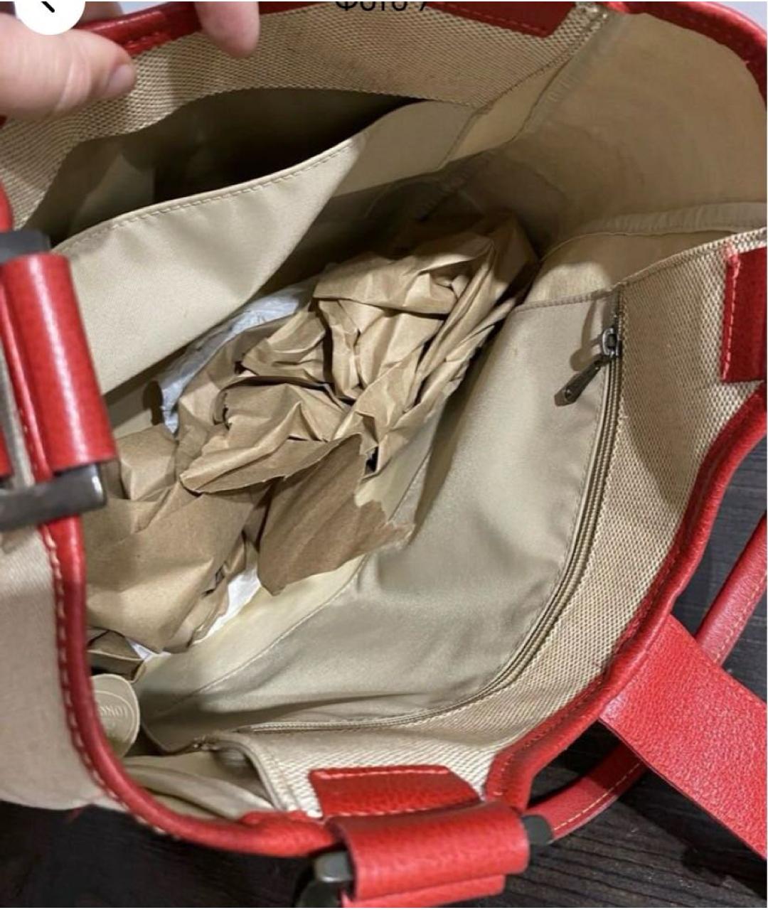 LONGCHAMP Бежевая кожаная сумка через плечо, фото 4