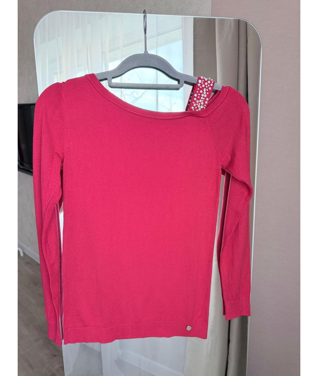 LIU JO Красный хлопковый джемпер / свитер, фото 9