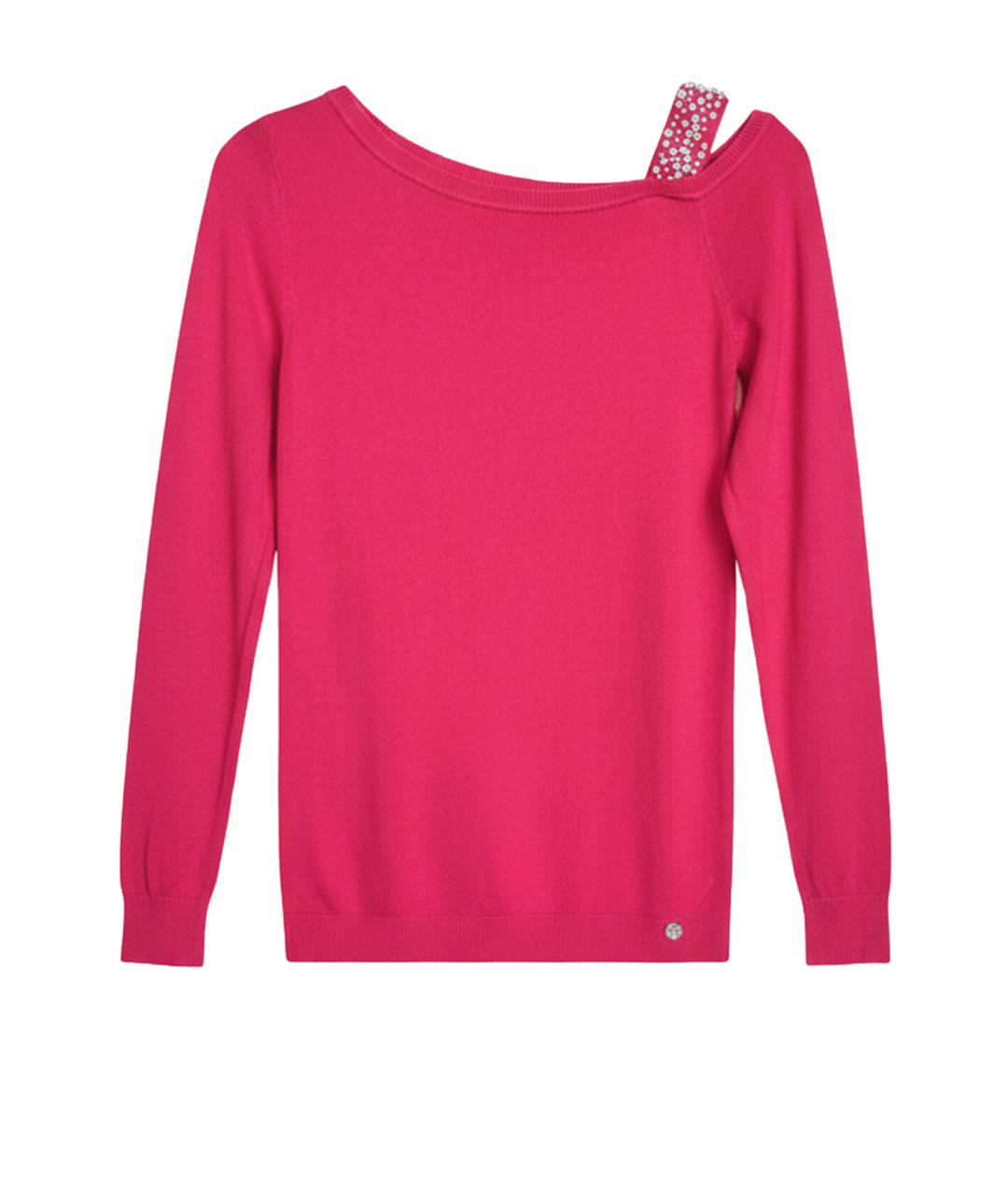 LIU JO Красный хлопковый джемпер / свитер, фото 1