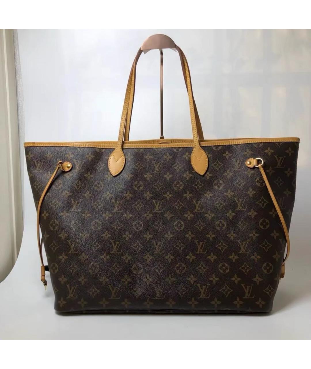 LOUIS VUITTON Коричневая сумка тоут, фото 9