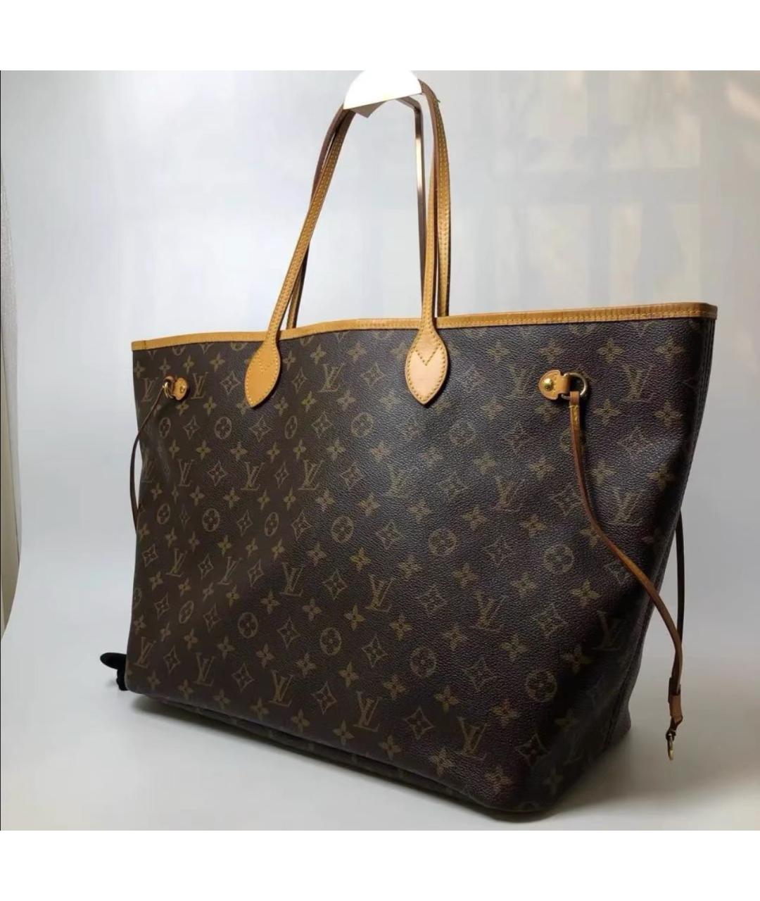 LOUIS VUITTON Коричневая сумка тоут, фото 3