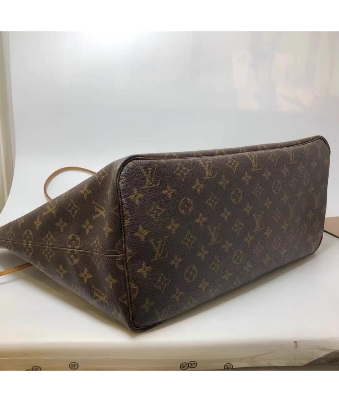 LOUIS VUITTON Коричневая сумка тоут, фото 8