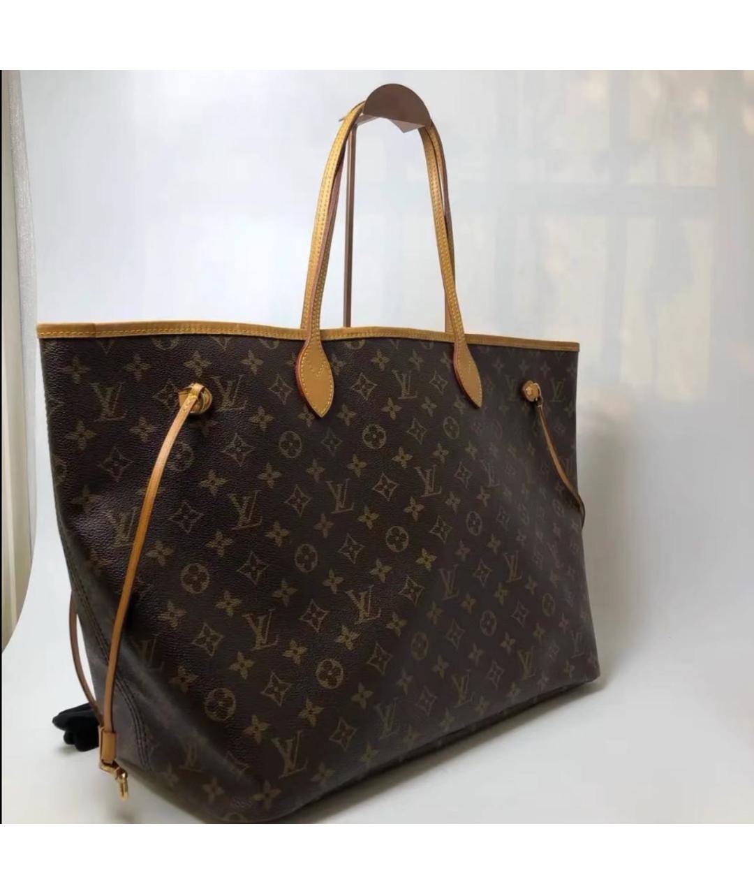 LOUIS VUITTON Коричневая сумка тоут, фото 4