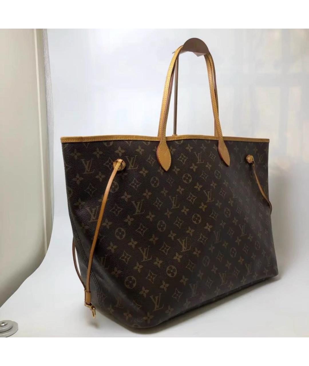 LOUIS VUITTON Коричневая сумка тоут, фото 5