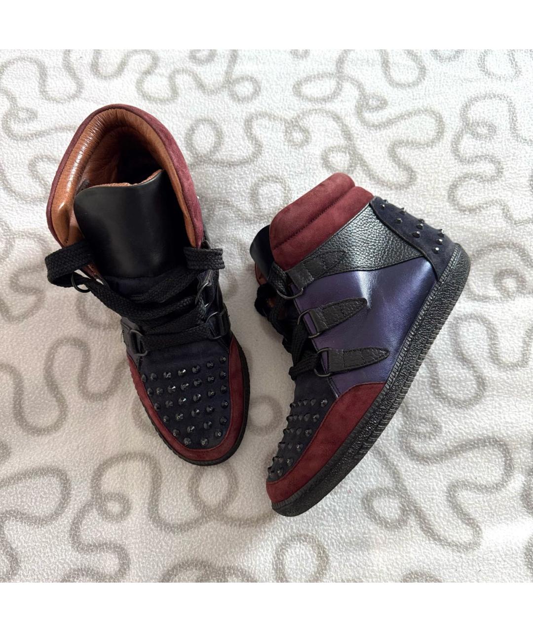 SANDRO Мульти кожаные кеды, фото 4