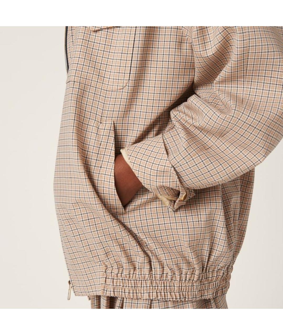 MIU MIU Бежевая шерстяная куртка, фото 4