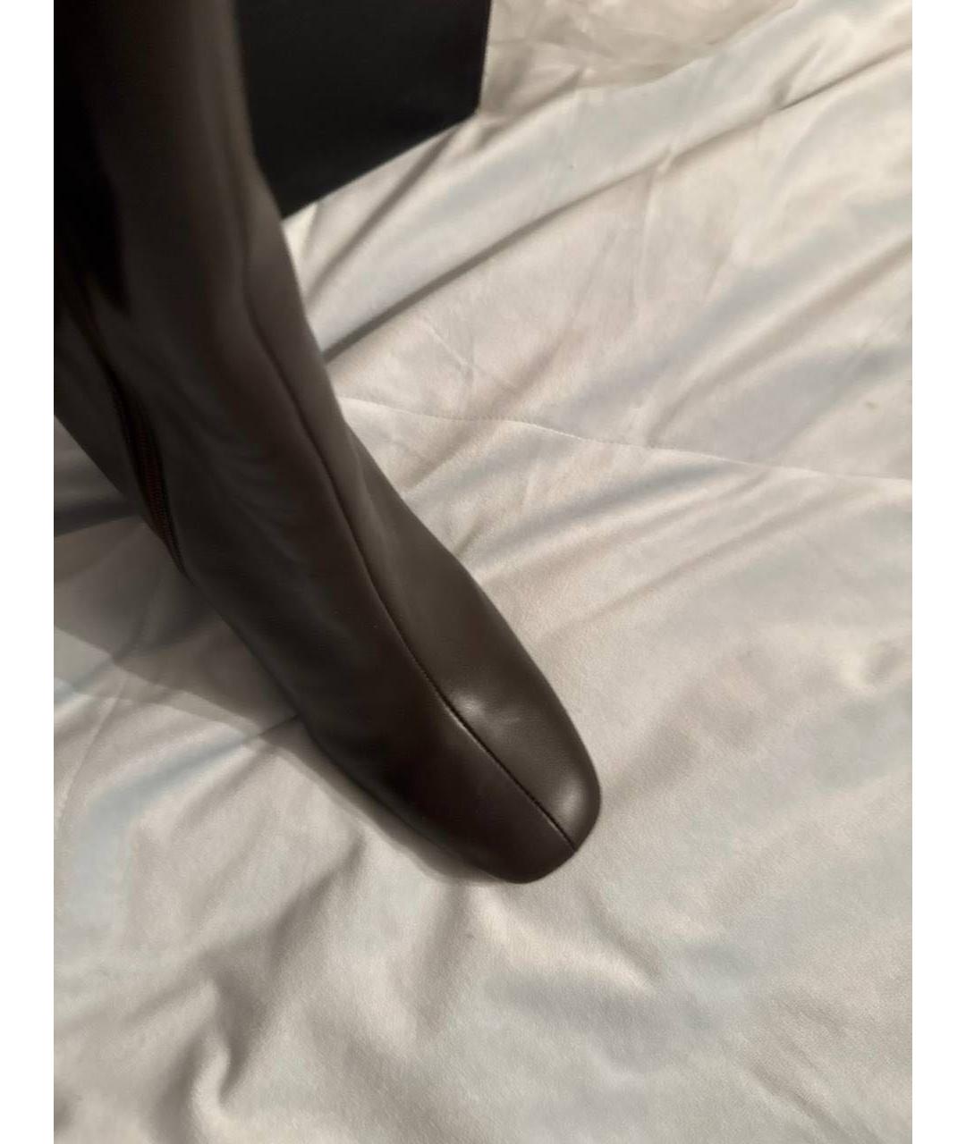 GUCCI Коричневые сапоги из лакированной кожи, фото 3