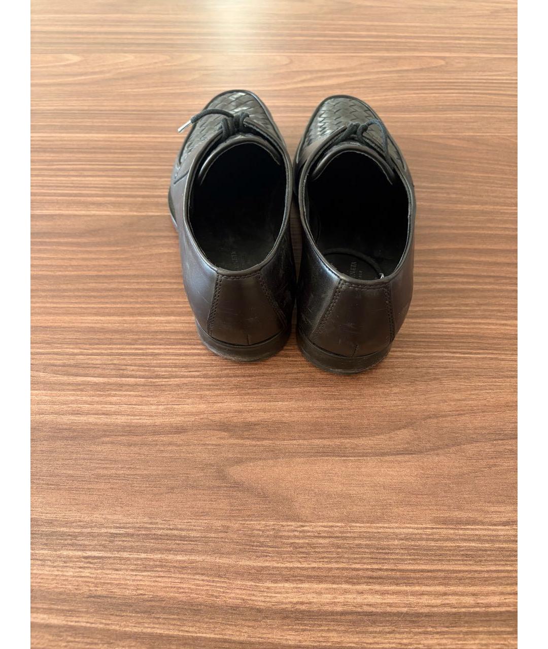 BOTTEGA VENETA Черные кожаные туфли, фото 3