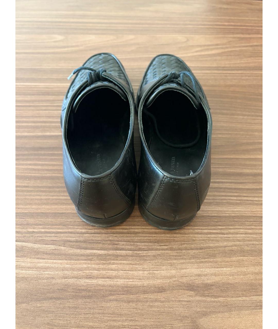 BOTTEGA VENETA Черные кожаные туфли, фото 4