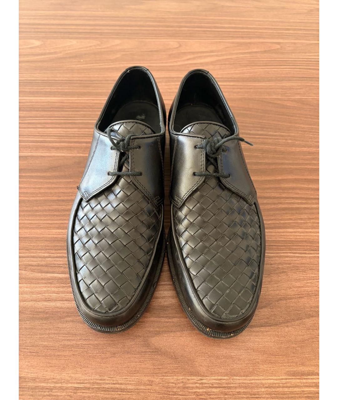 BOTTEGA VENETA Черные кожаные туфли, фото 2