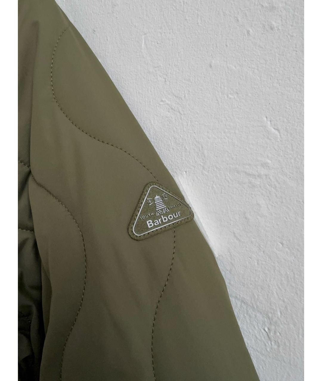 BARBOUR Зеленая полиэстеровая куртка, фото 3