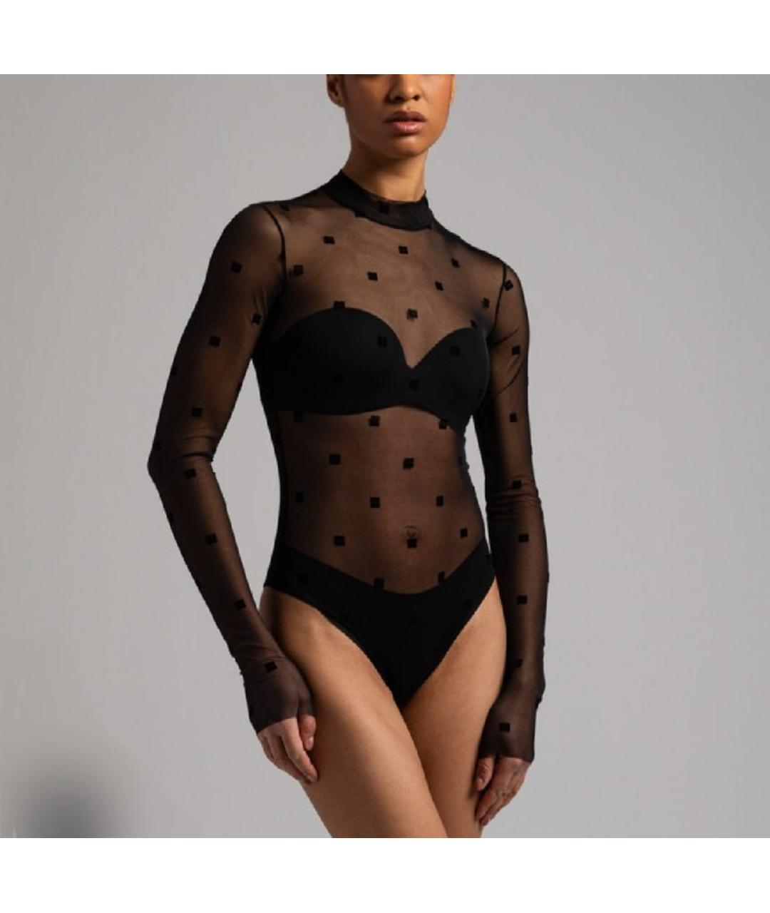GIVENCHY Черное полиамидовое боди, фото 2