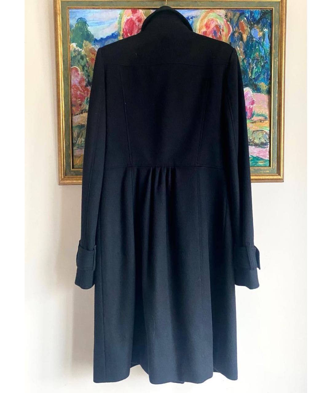 BURBERRY Черное шерстяное пальто, фото 3