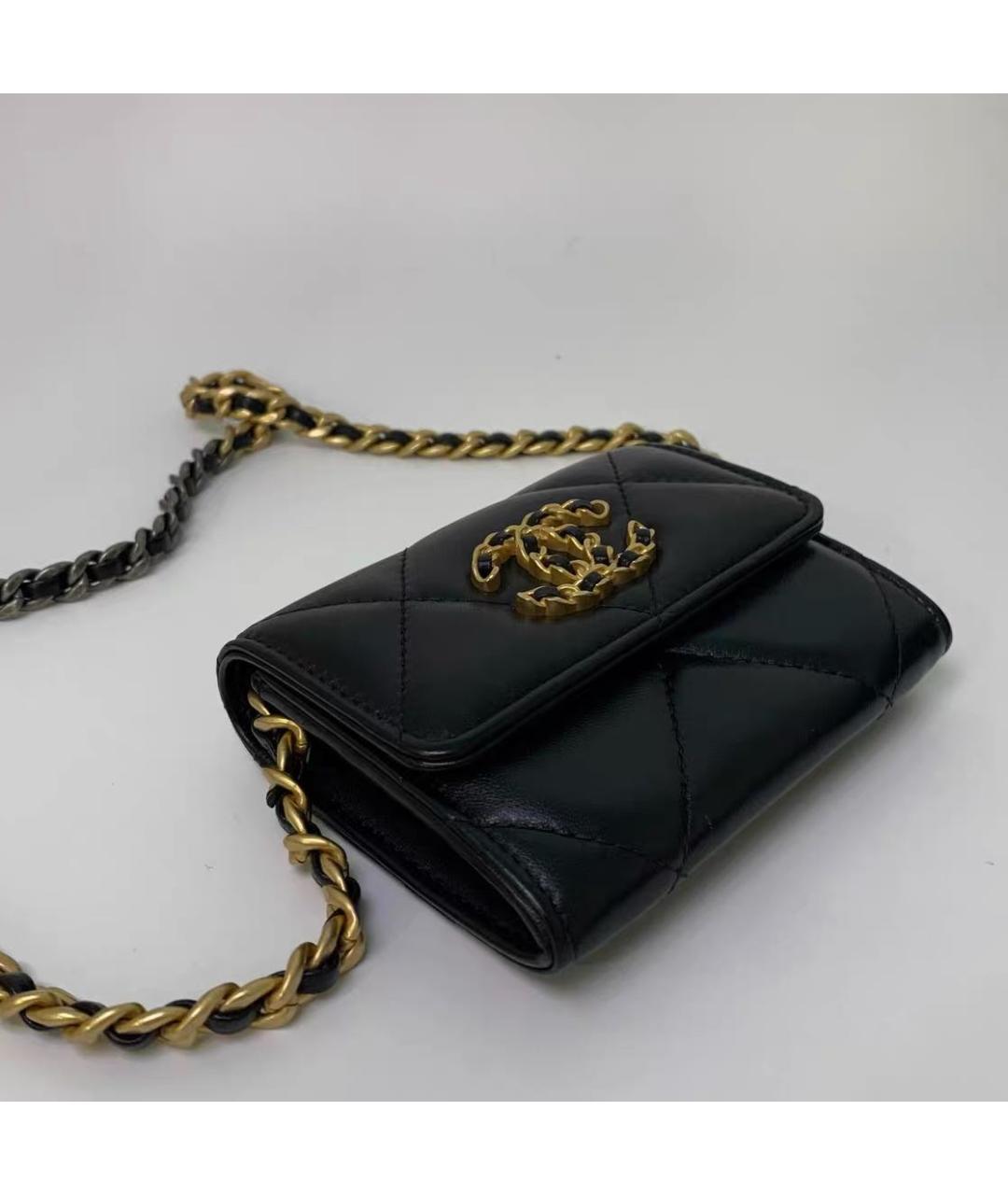 CHANEL Черная кожаная сумка через плечо, фото 2