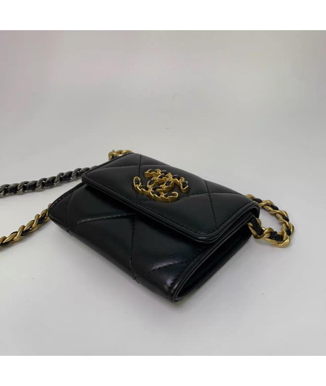 CHANEL Черная кожаная сумка через плечо, фото 3