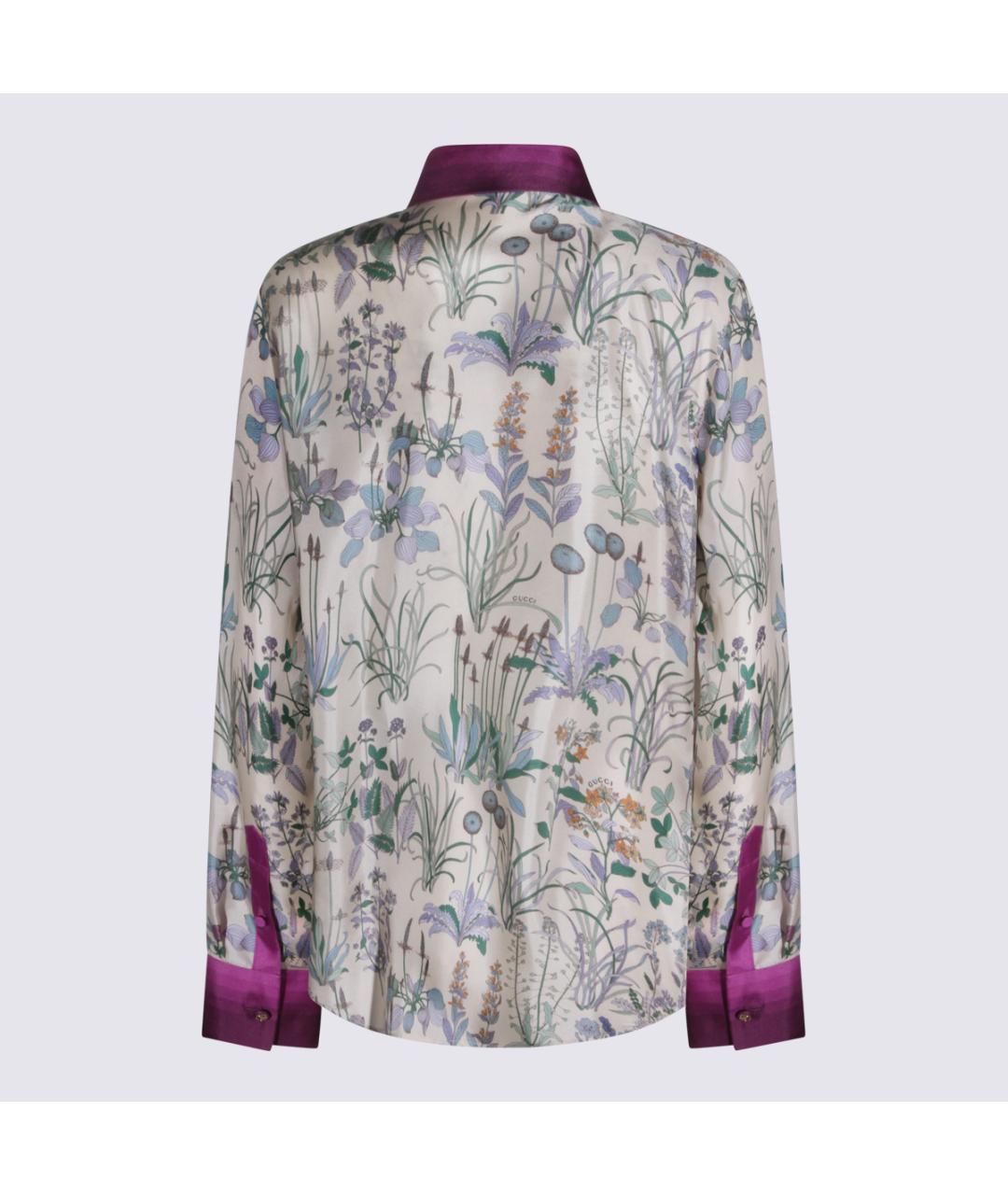GUCCI Мульти шелковая рубашка, фото 2