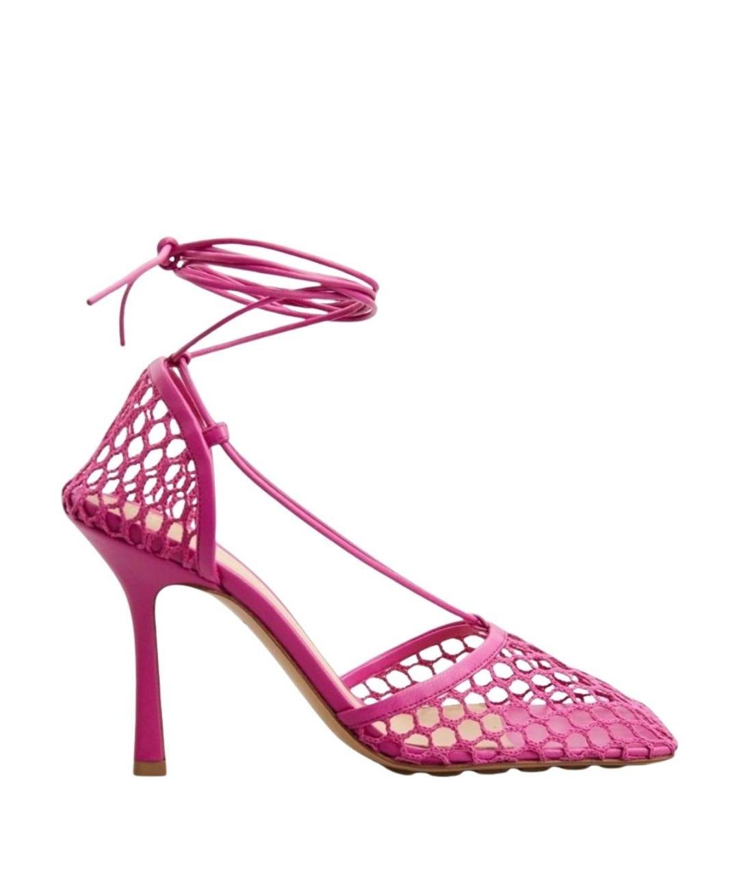 BOTTEGA VENETA Фуксия кожаные туфли, фото 1