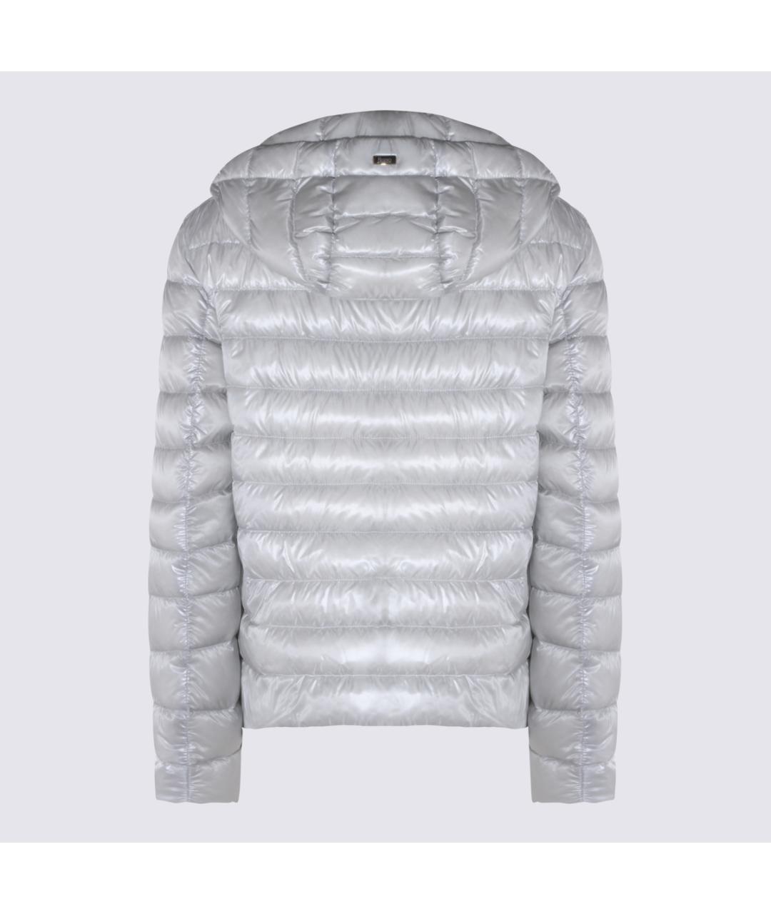 HERNO Серый полиамидовый пуховик, фото 2