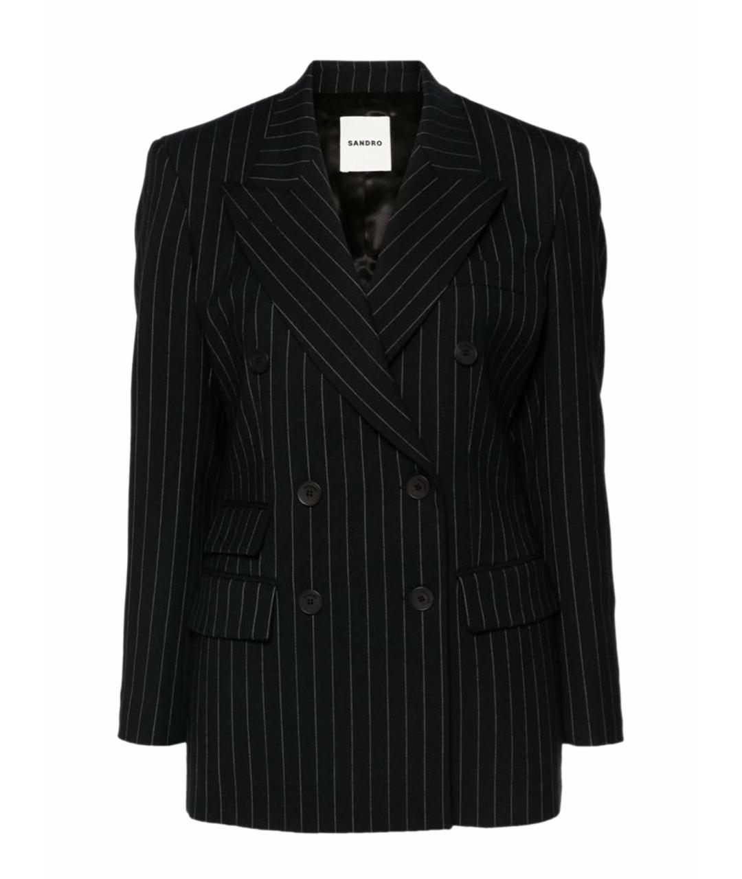SANDRO Черный жакет/пиджак, фото 1