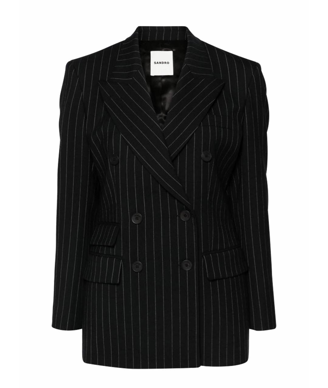 SANDRO Черный жакет/пиджак, фото 9
