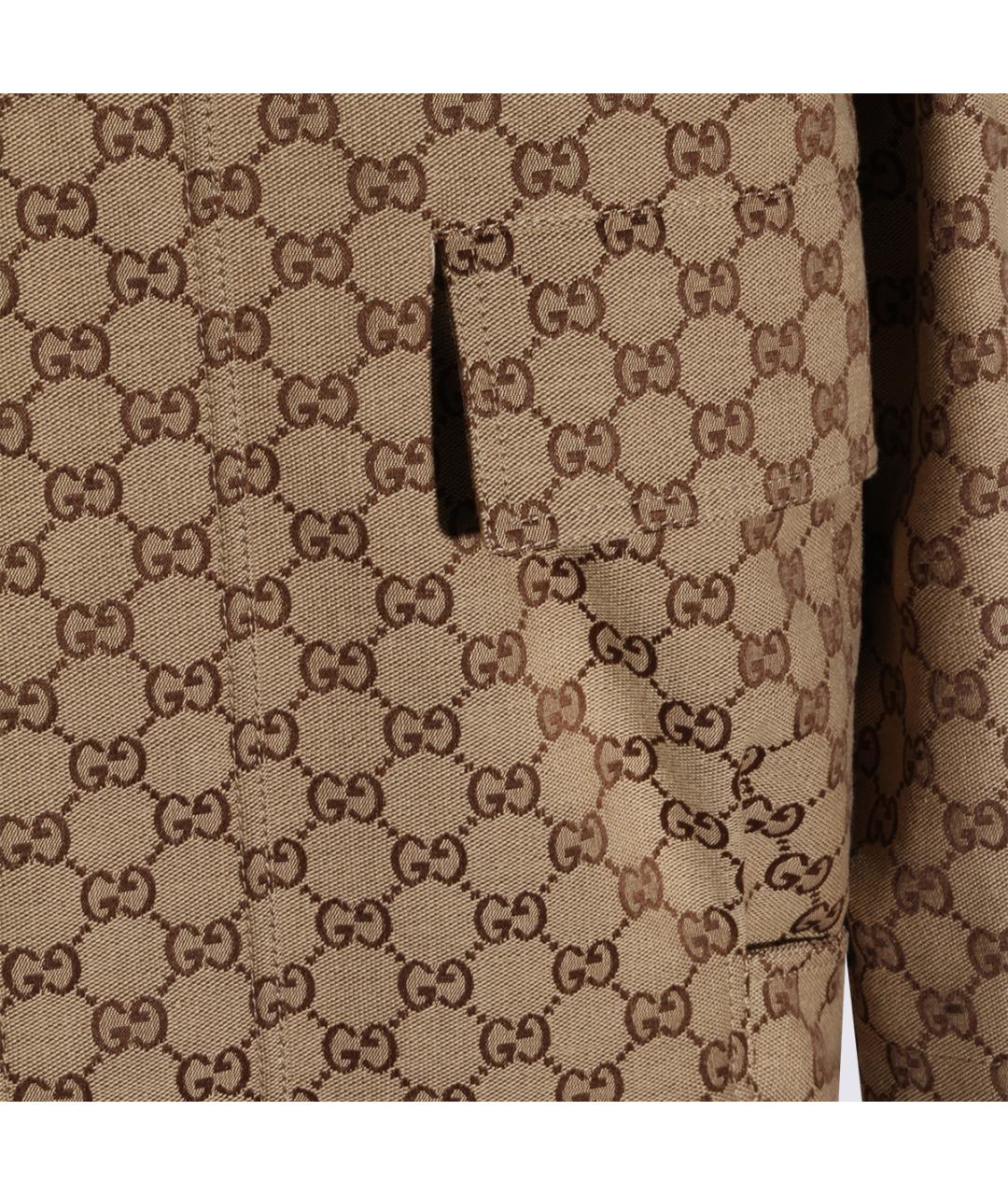 GUCCI Бежевая хлопковая куртка, фото 3