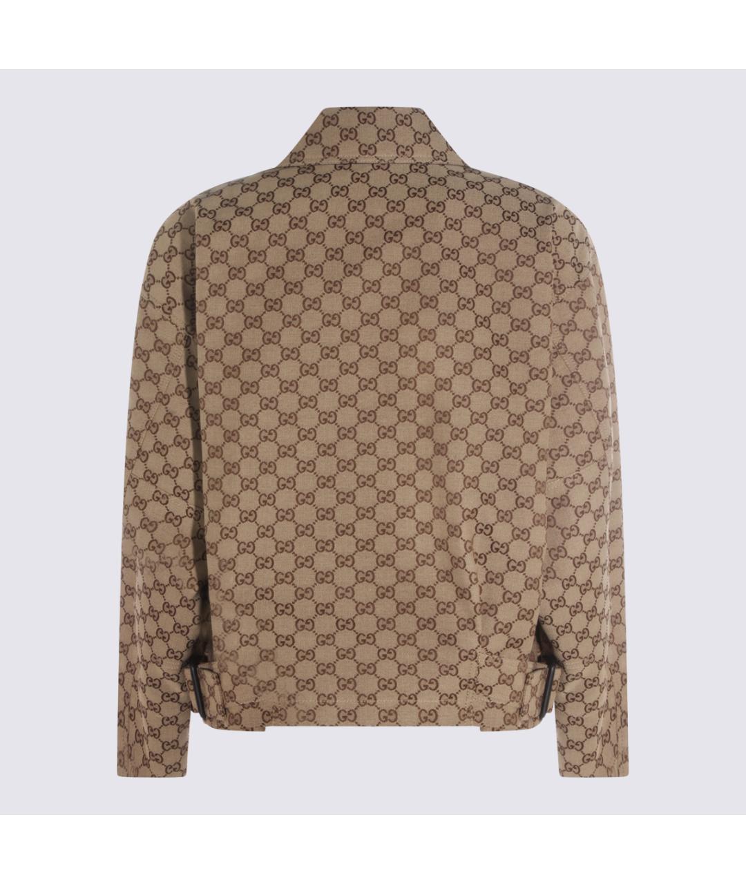 GUCCI Бежевая хлопковая куртка, фото 2