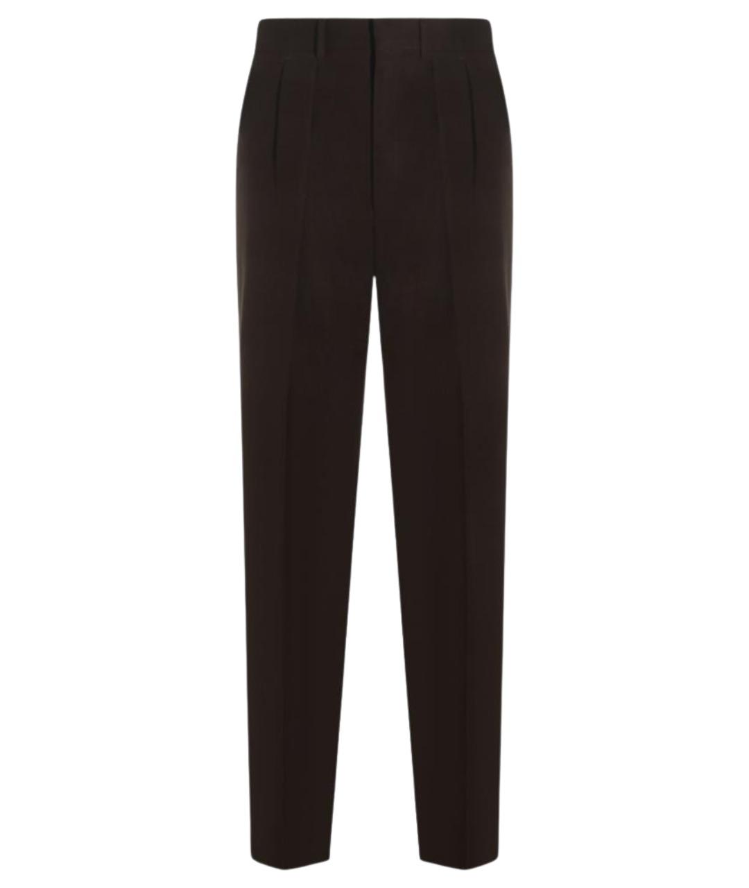 TOM FORD Коричневые шерстяные классические брюки, фото 1