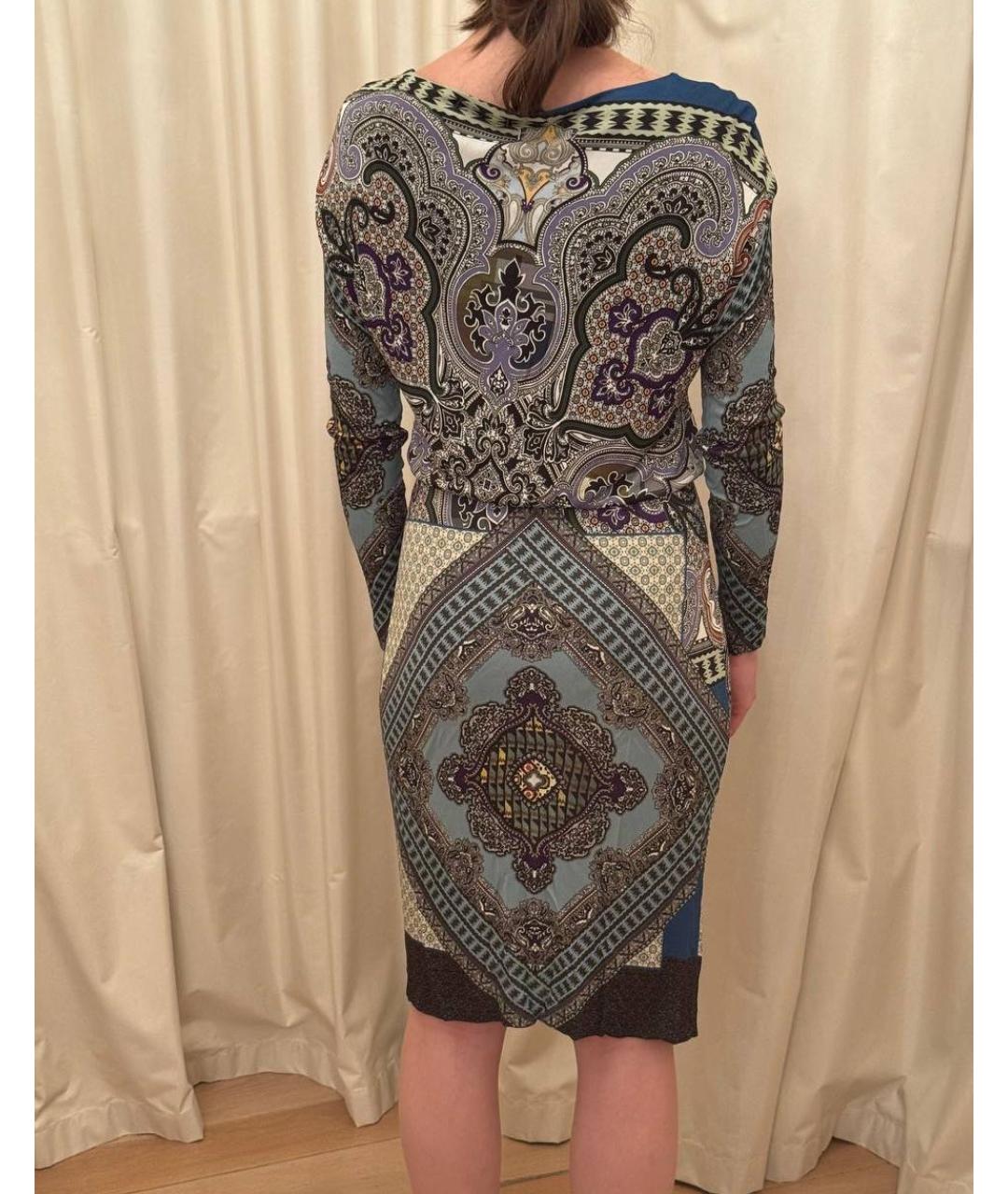 ETRO Мульти хлопковое повседневное платье, фото 2