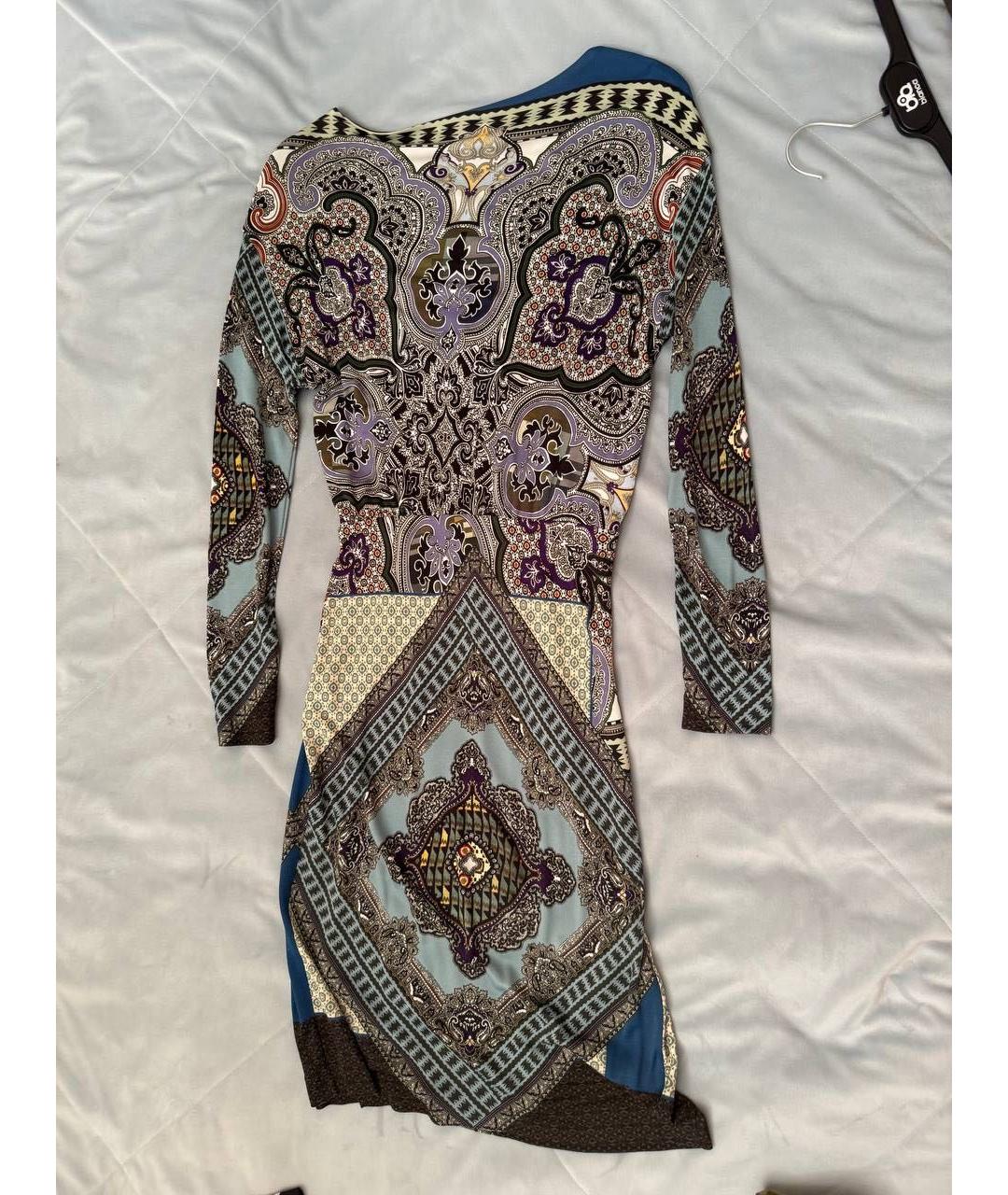 ETRO Мульти хлопковое повседневное платье, фото 5