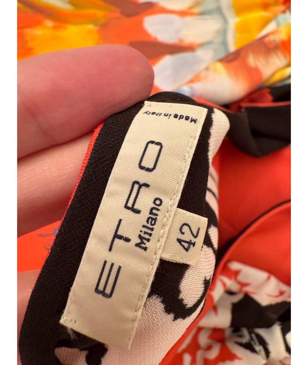 ETRO Мульти хлопковое повседневное платье, фото 5