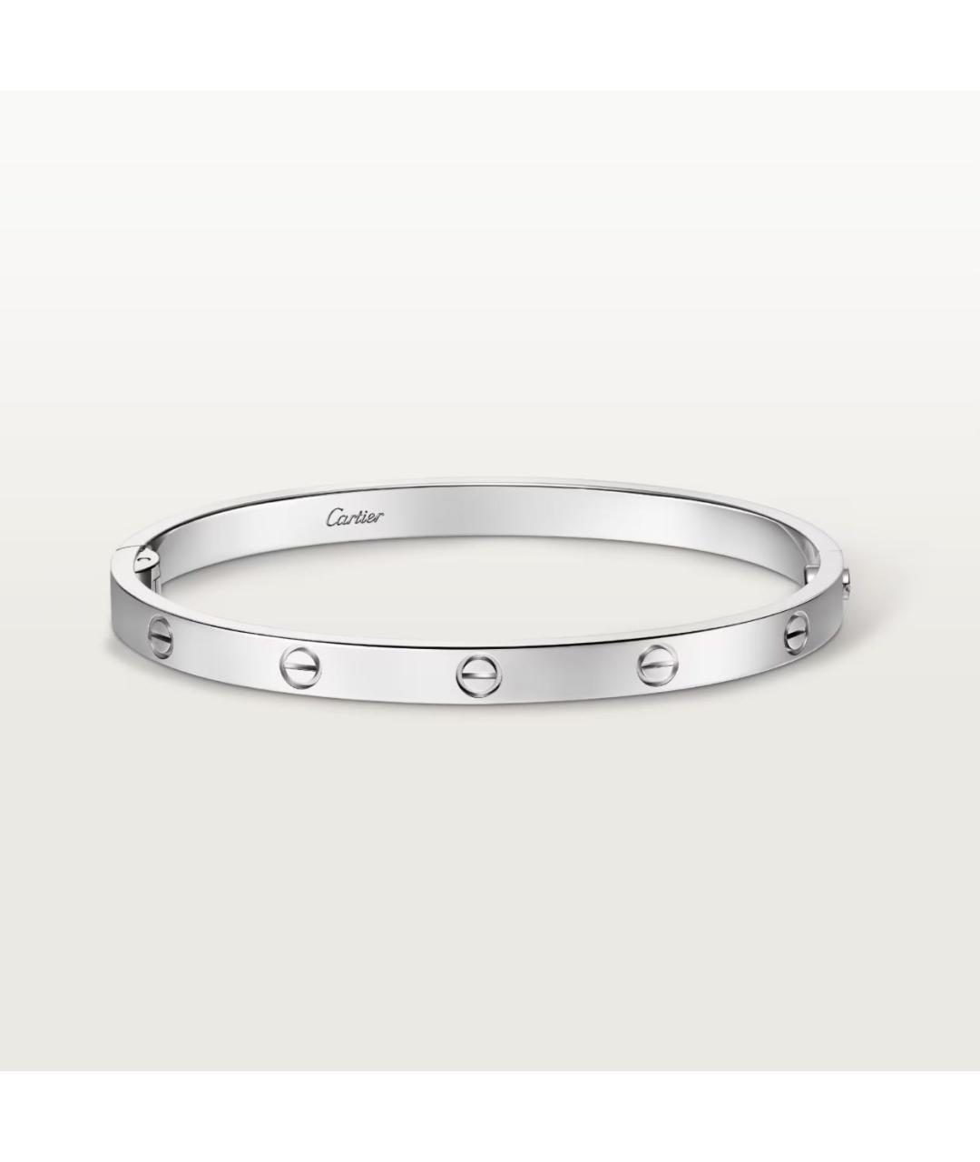 CARTIER Серебрянный браслет из белого золота, фото 3