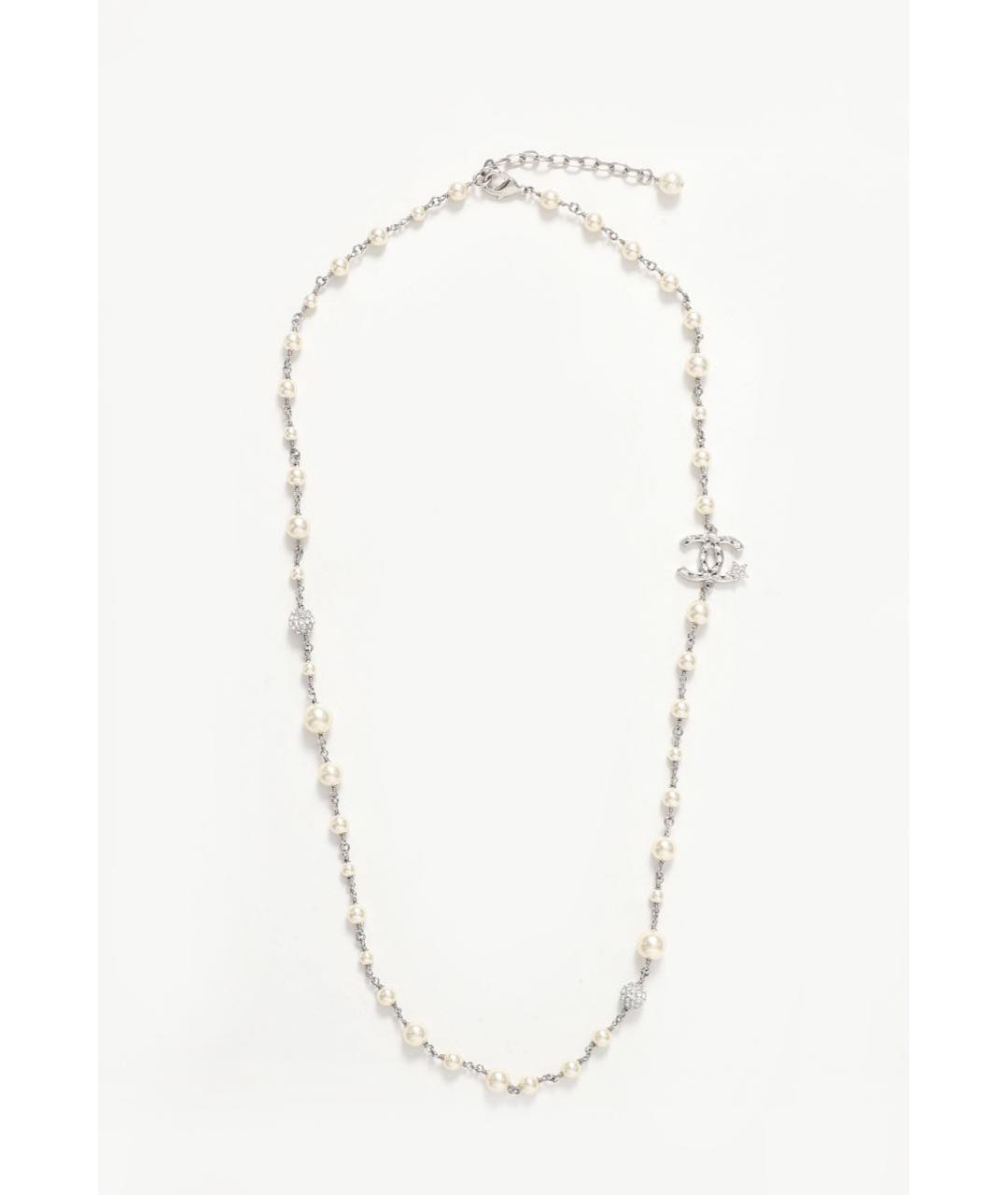 CHANEL Серебряное металлическое колье, фото 9