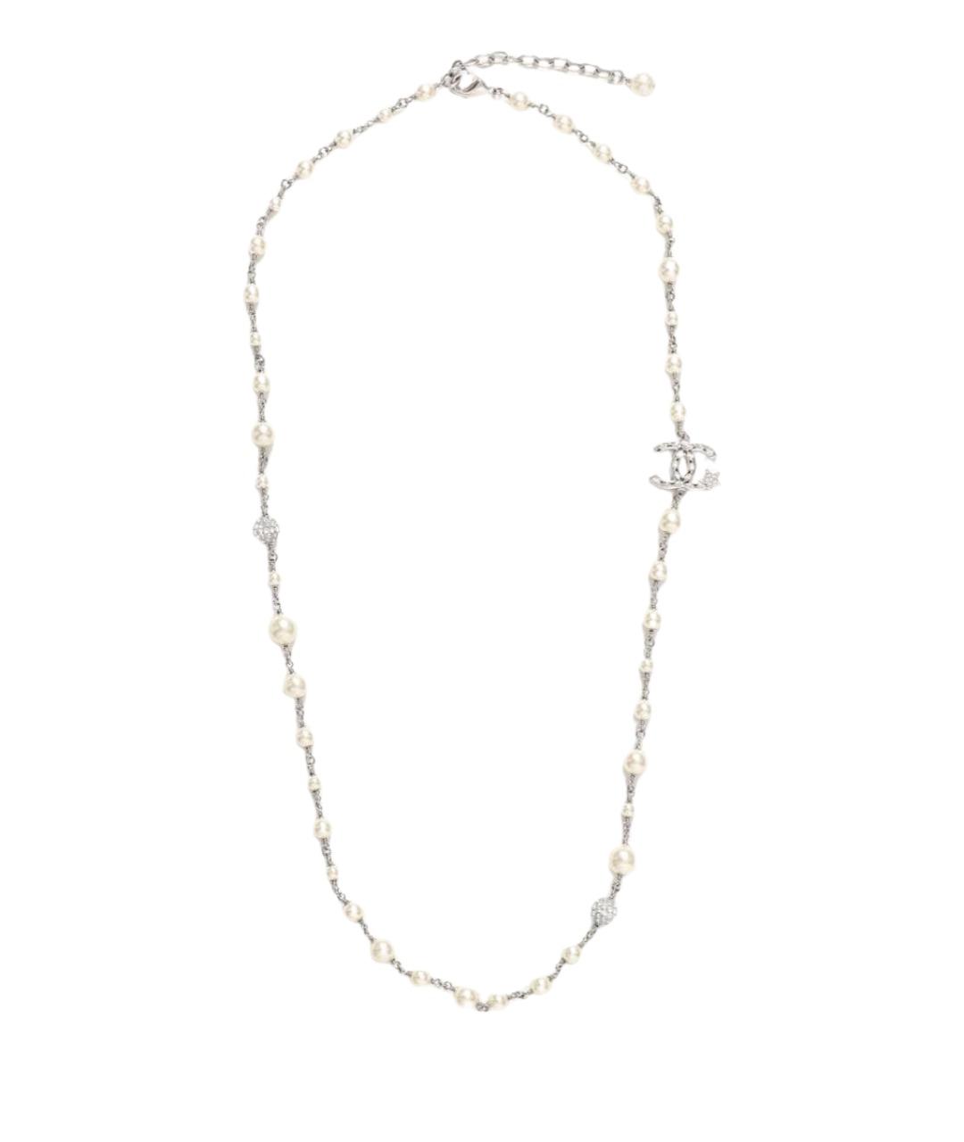 CHANEL Серебряное металлическое колье, фото 1