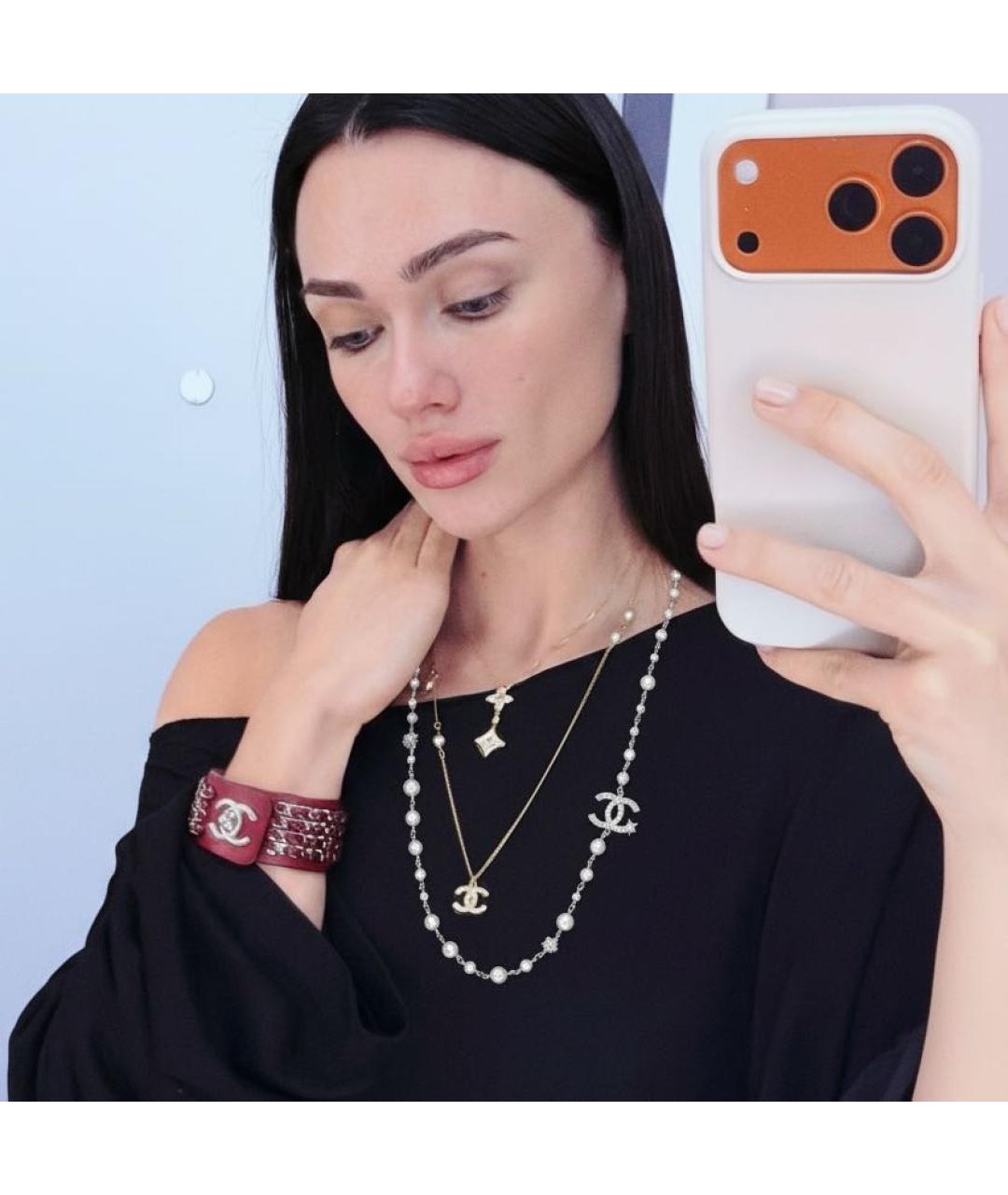 CHANEL Серебряное металлическое колье, фото 8