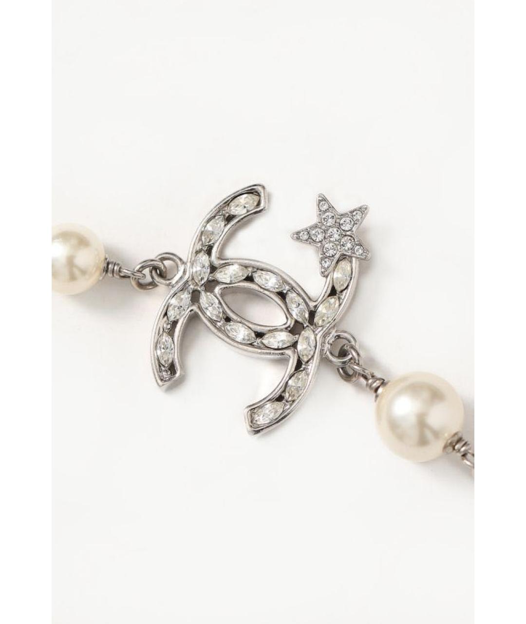 CHANEL Серебряное металлическое колье, фото 7