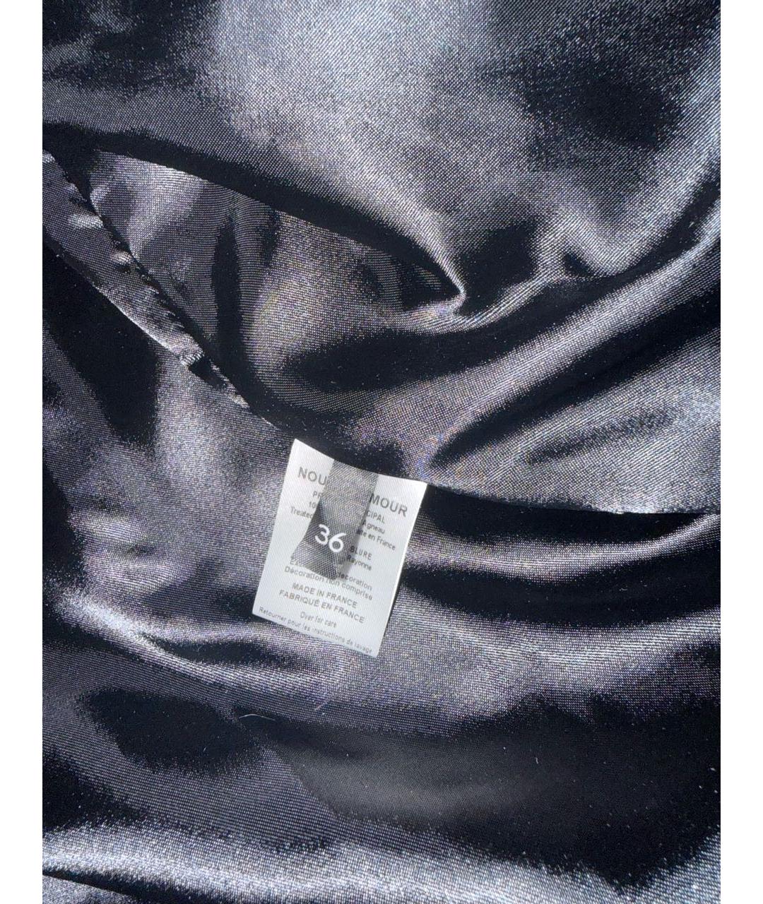 NOUR HAMMOUR Черная кожаная куртка, фото 5