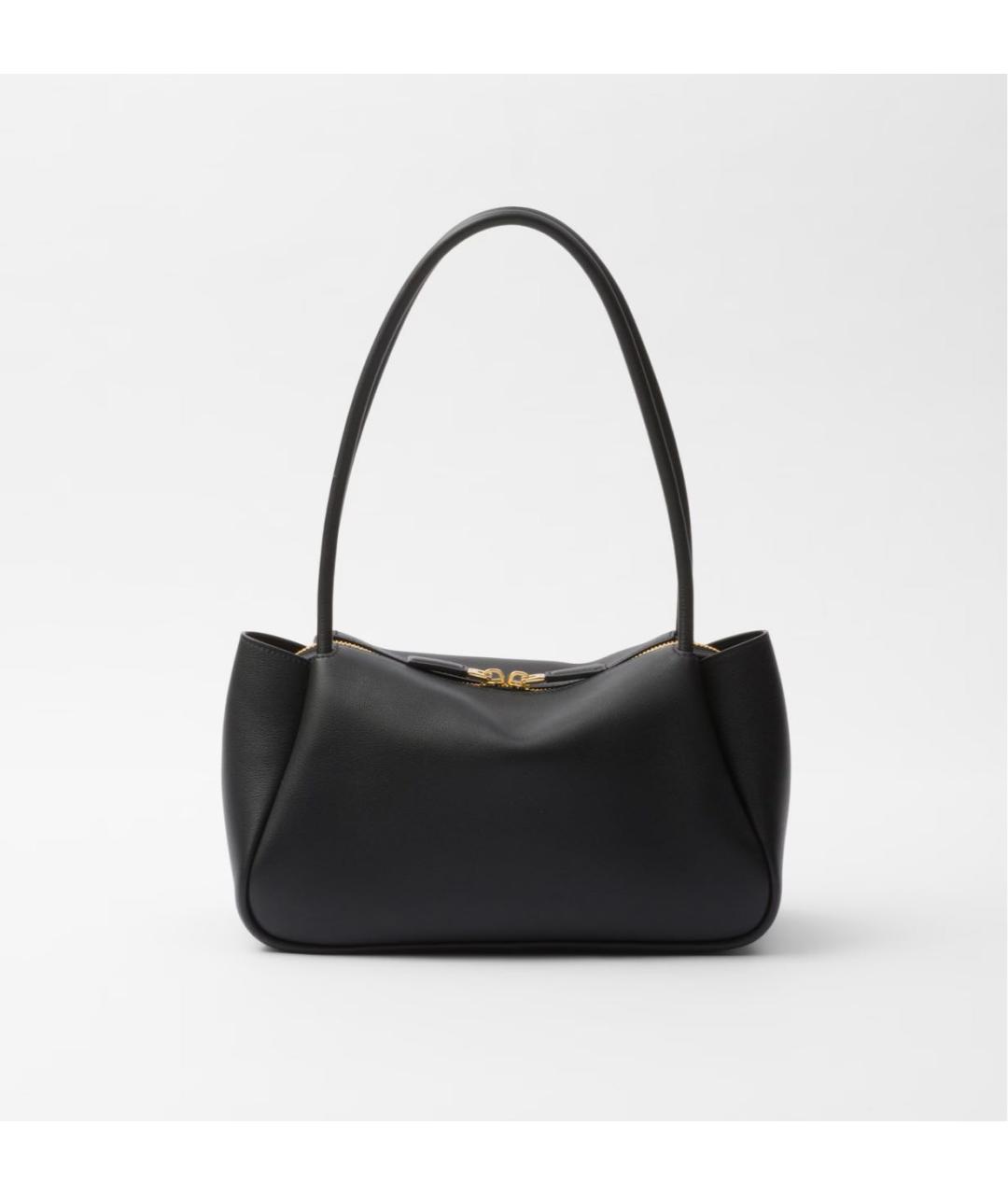 PRADA Черная кожаная сумка через плечо, фото 4