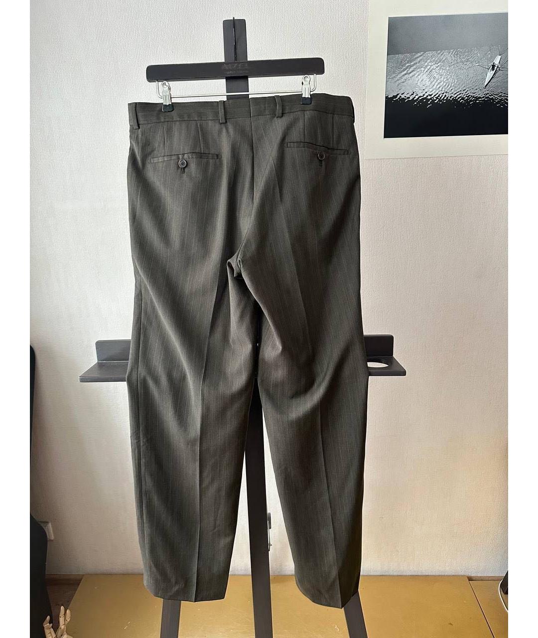 HUGO BOSS Коричневые шерстяные классические брюки, фото 2