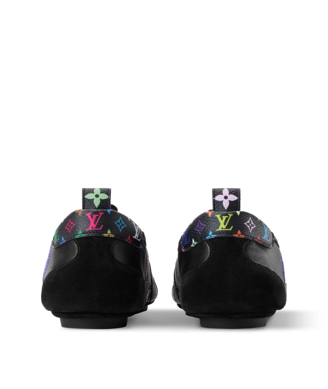 LOUIS VUITTON Черные кожаные кроссовки, фото 4