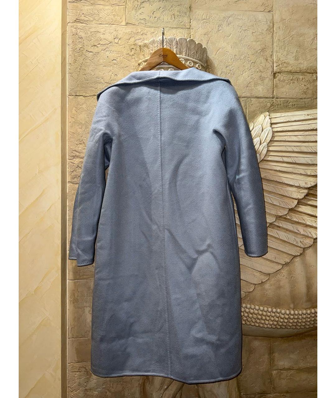 MAX MARA Голубое кашемировое пальто, фото 2