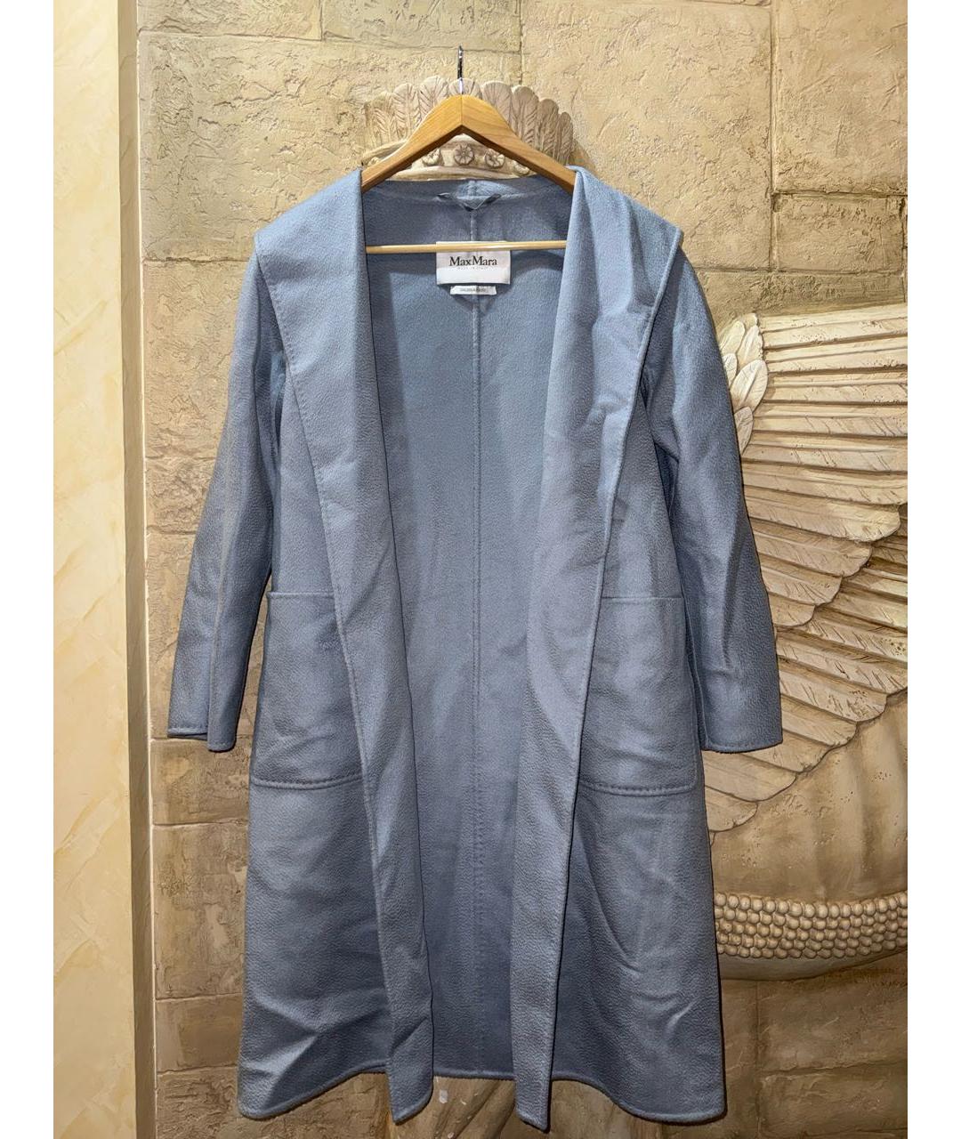 MAX MARA Голубое кашемировое пальто, фото 7