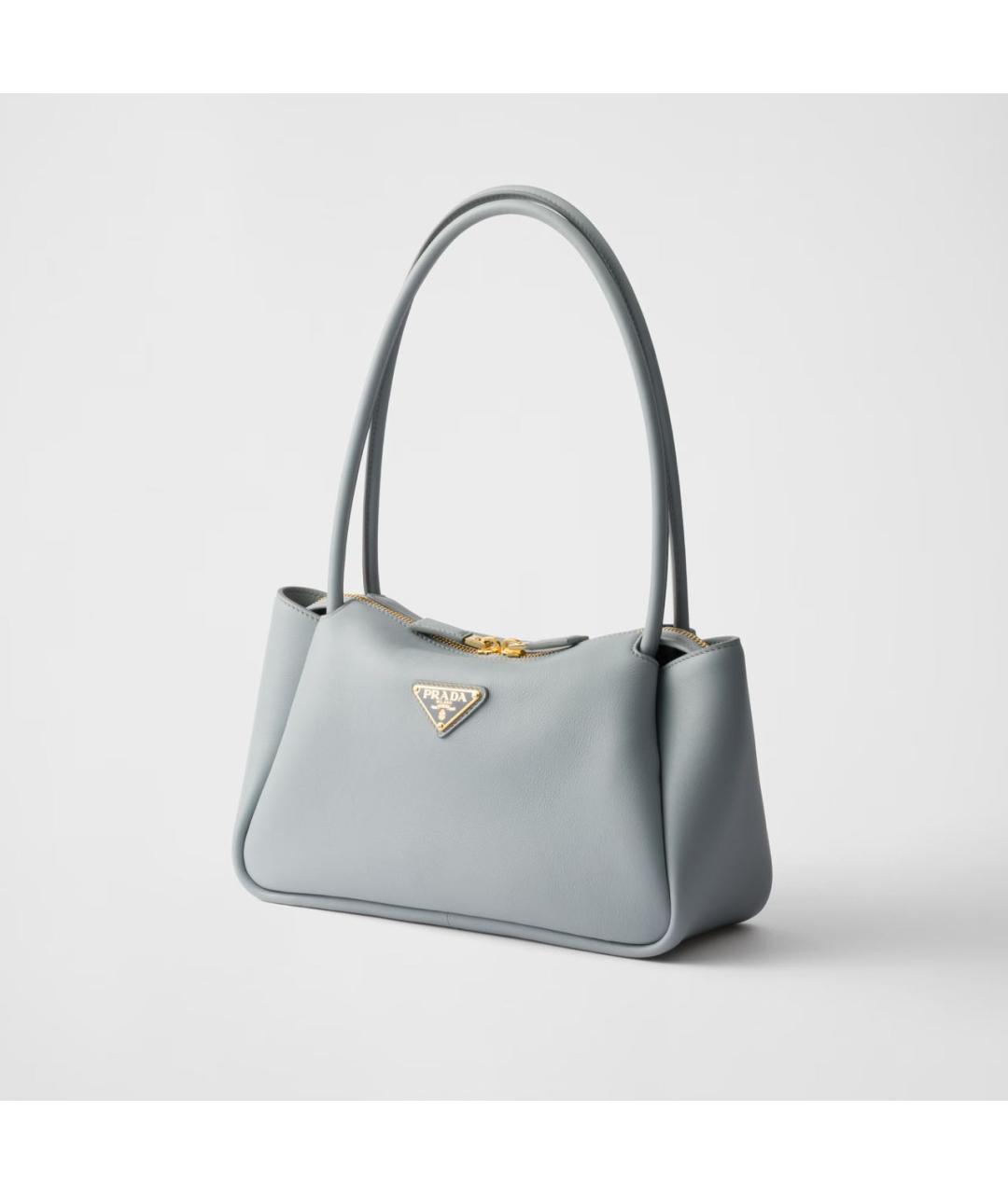 PRADA Голубая кожаная сумка через плечо, фото 2