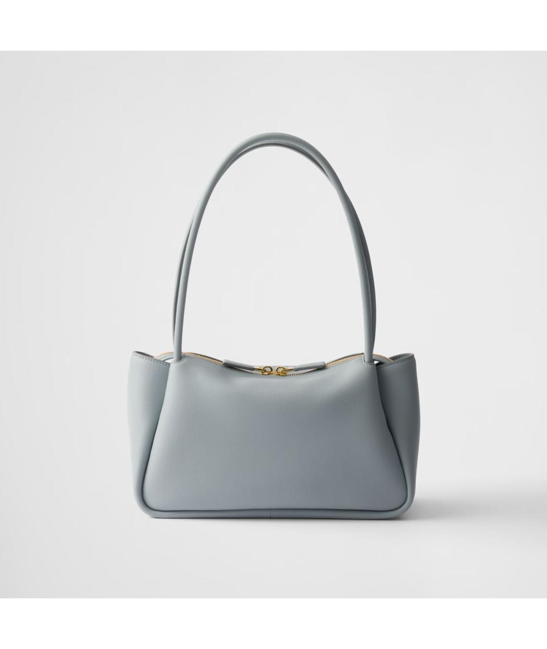 PRADA Голубая кожаная сумка через плечо, фото 3