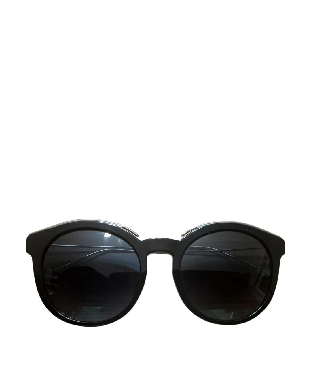 CHRISTIAN DIOR Черные пластиковые солнцезащитные очки, фото 1