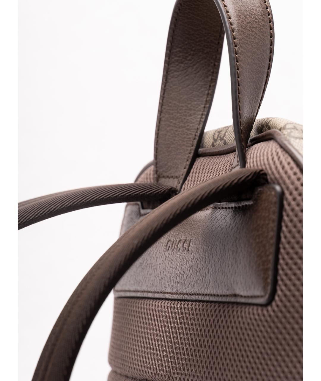 GUCCI Бежевый тканевый рюкзак, фото 6