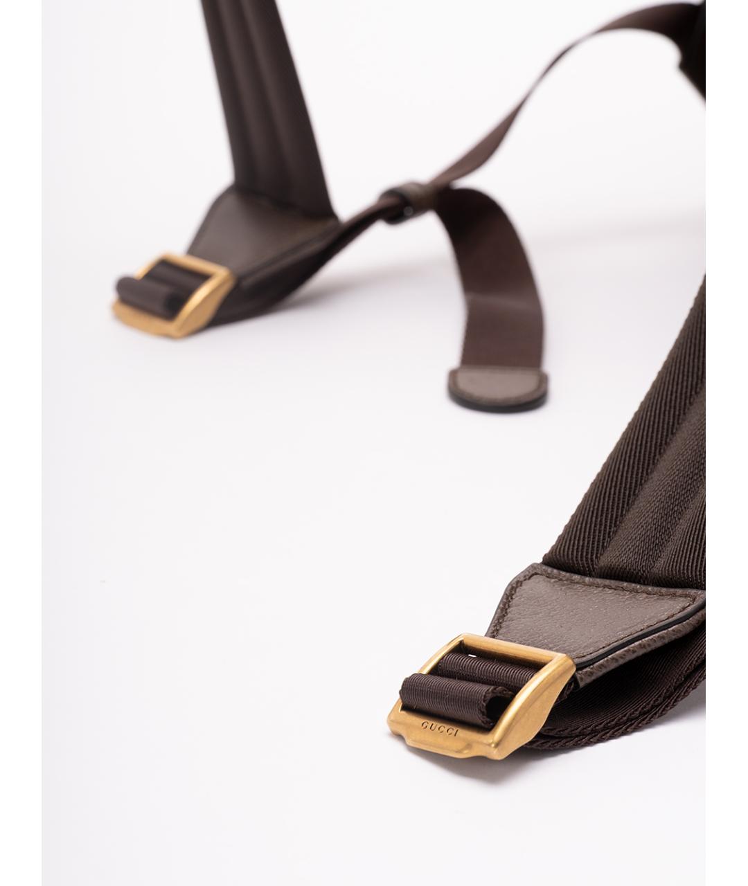 GUCCI Бежевый тканевый рюкзак, фото 5