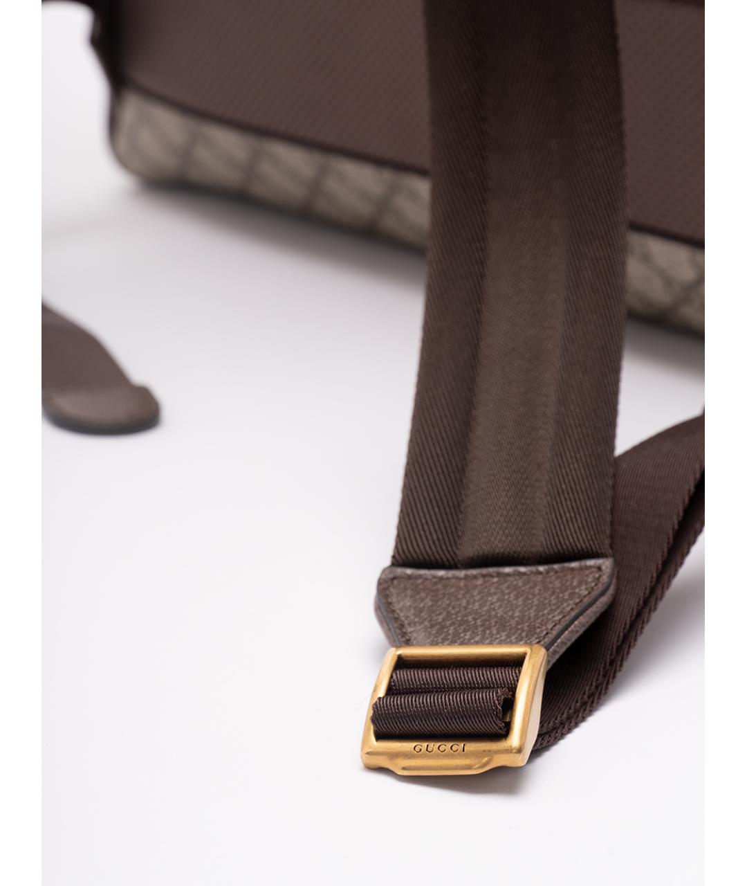 GUCCI Бежевый тканевый рюкзак, фото 4