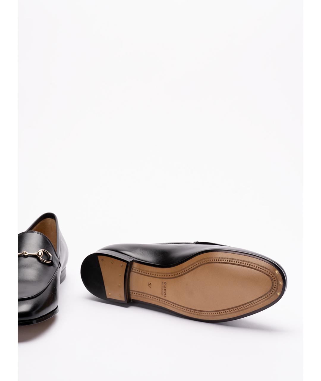 GUCCI Черные кожаные лоферы, фото 4