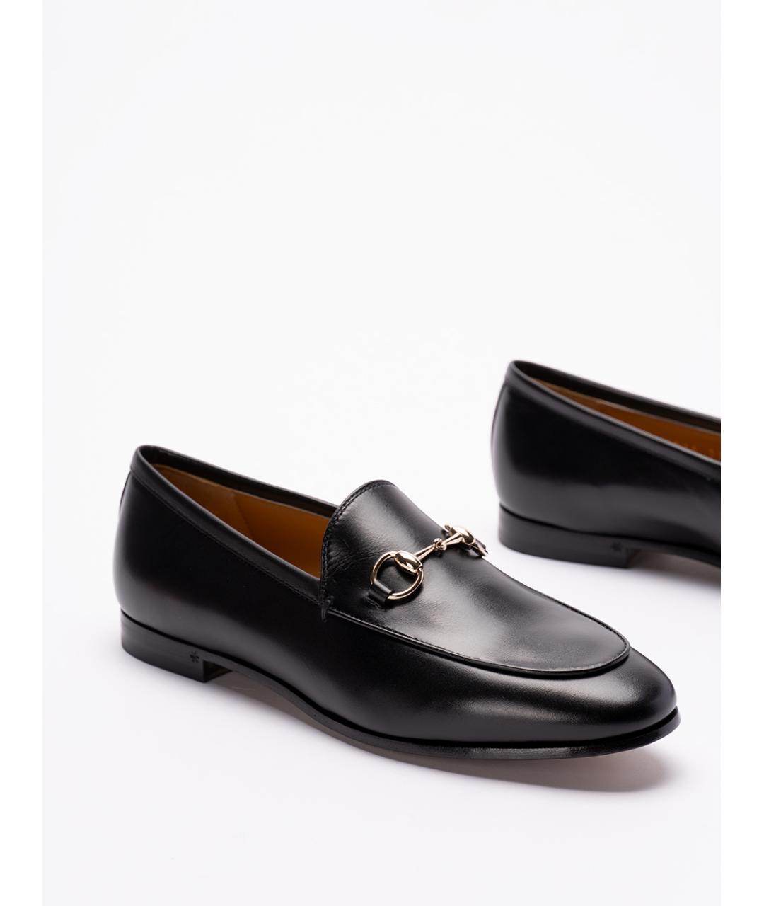 GUCCI Черные кожаные лоферы, фото 5