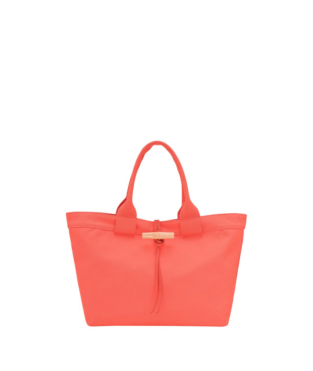 LONGCHAMP Розовая тканевая сумка тоут, фото 6